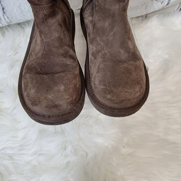 UGG Australia Roslyn Womens Brown Suede Zip Side Tall Shearling Winter Boots 7 - Picture 7 of 15